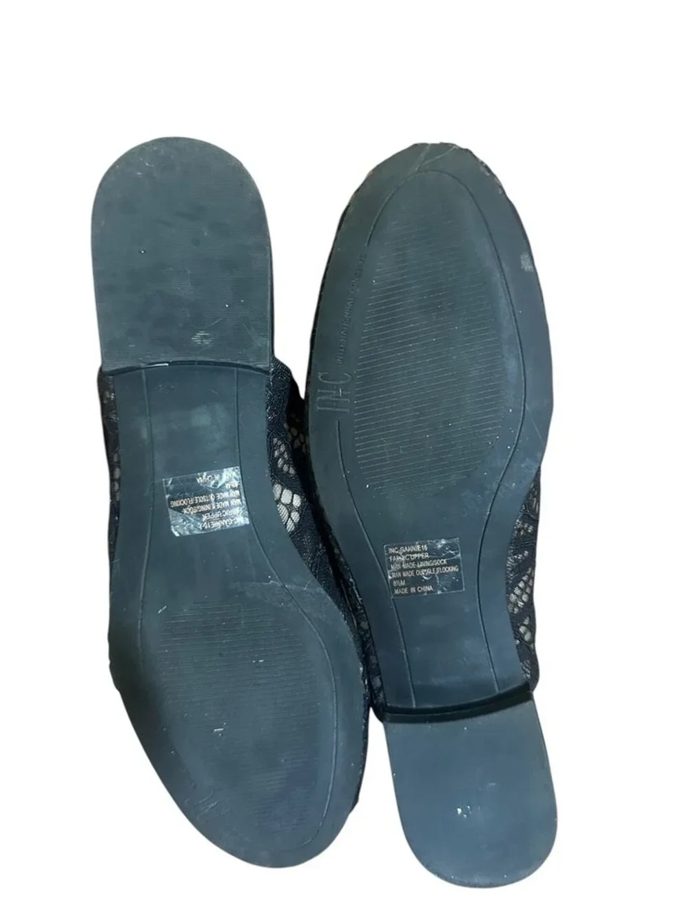 INC International Concepts "Gannie" Embellished Lace Flat Mules.  Size 8.5 (M) - Picture 4 of 6
